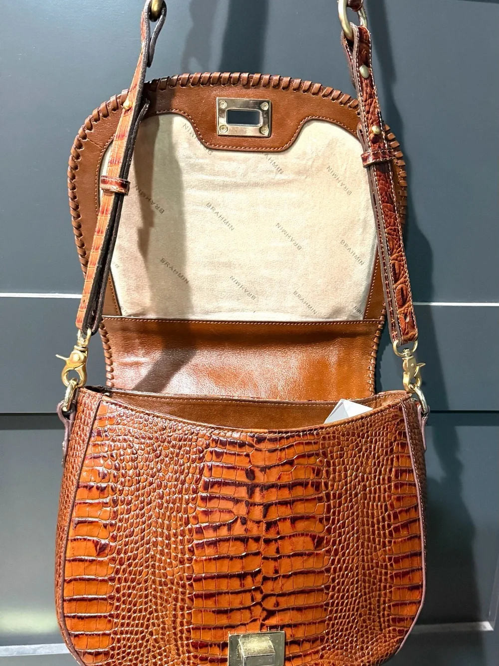 BRAHMIN Sonny Flap Crossbody Melbourne Collection